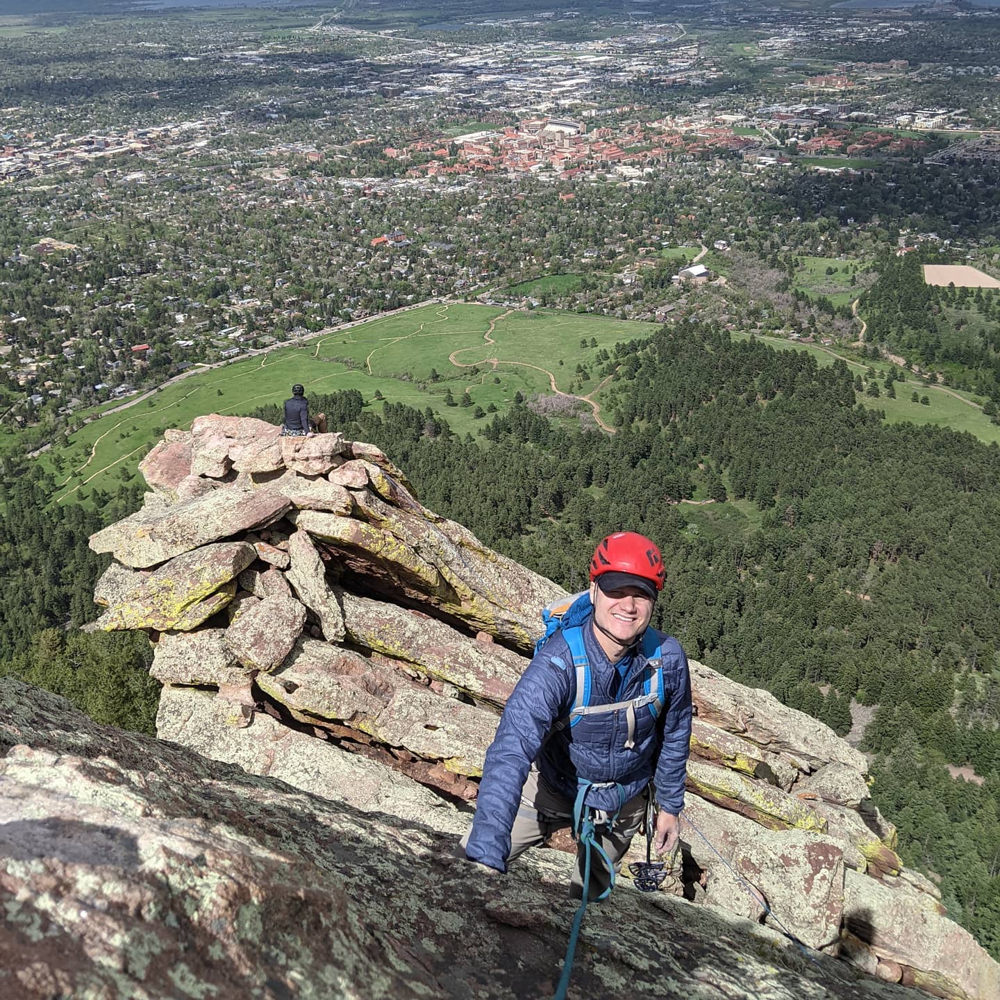 Fun romp up the first flatiron. First two pitches were spicy and the rest was really cruiser! 8/10 would do again.